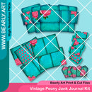 Vintage Peony Junk Journal Kit