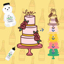 Wedding Champagne and Cake