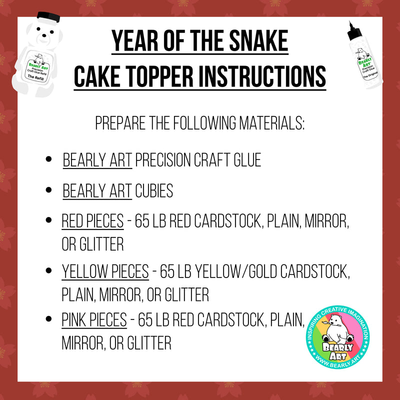 Year of the Snake Cake Topper