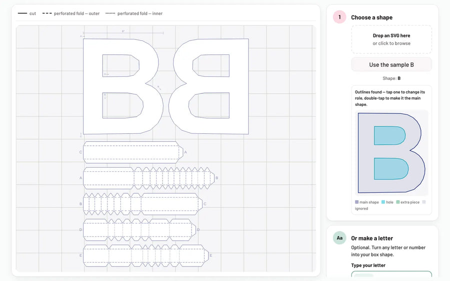 Box It: Faces + tabbed walls
