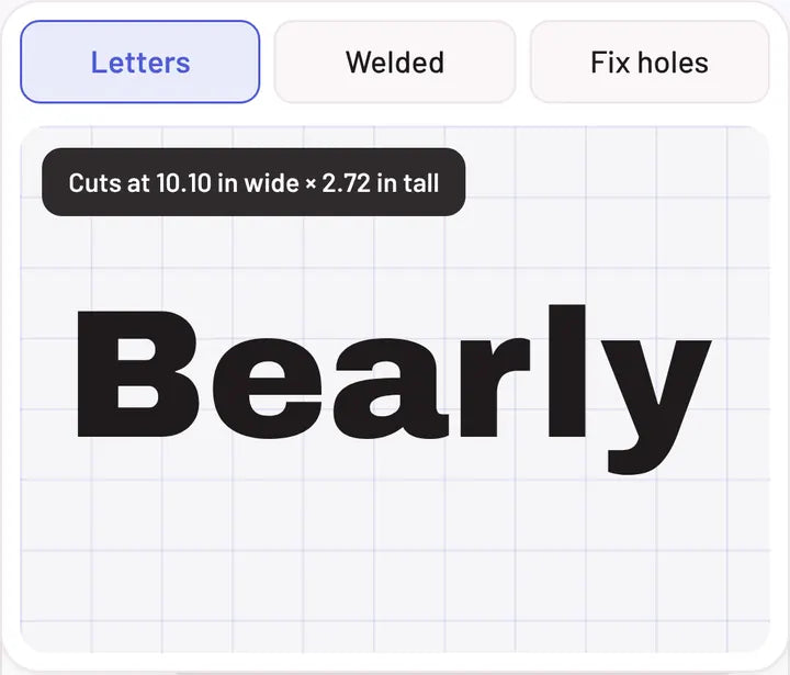 Font Cut Studio: Or go chunky