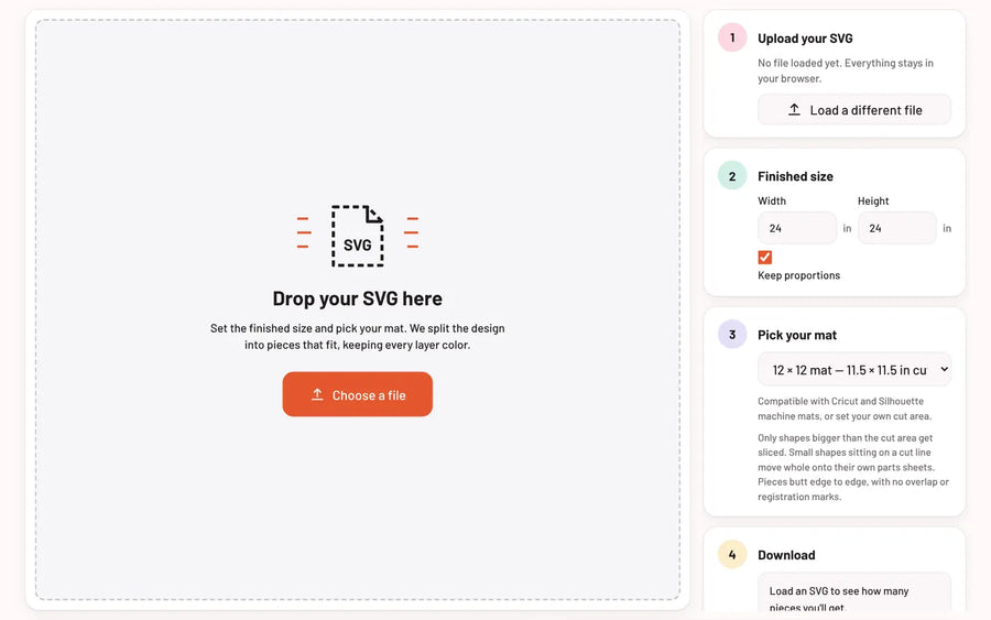 Off The Mat: Drop a layered SVG