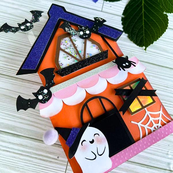 Haunted House Candy Bar Card - from @Be.Whimsy.Designs