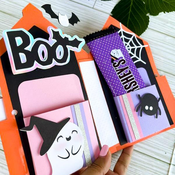 Haunted House Candy Bar Card - from @Be.Whimsy.Designs