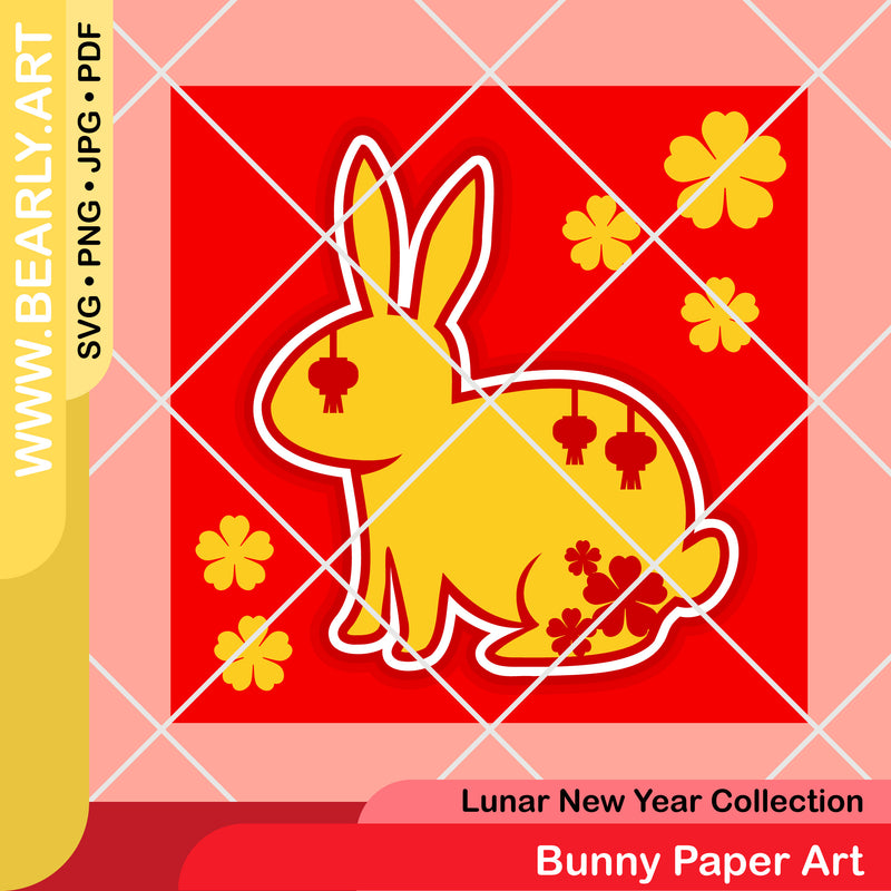 Bunny Paper Art
