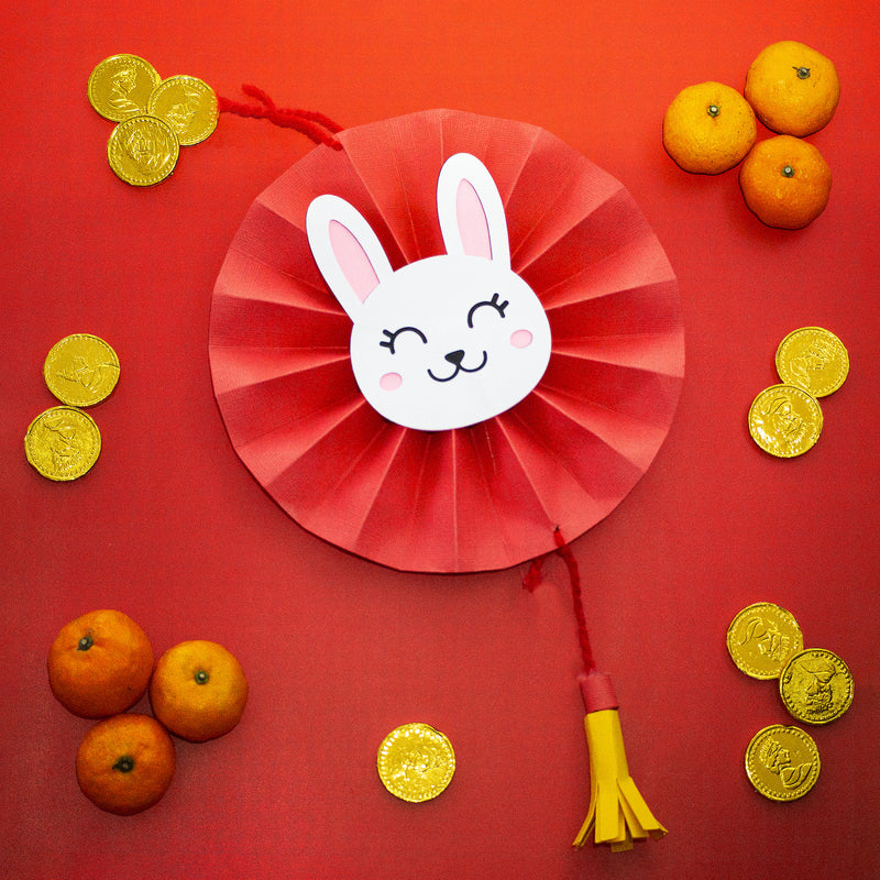 Bunny Paper Fan