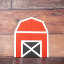 Burgundy Barn Card