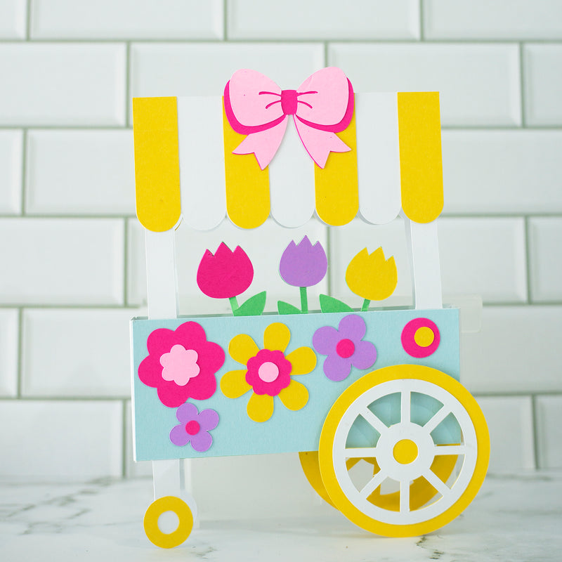 Flower Cart Box Card