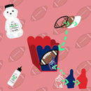 Football Popcorn Bag