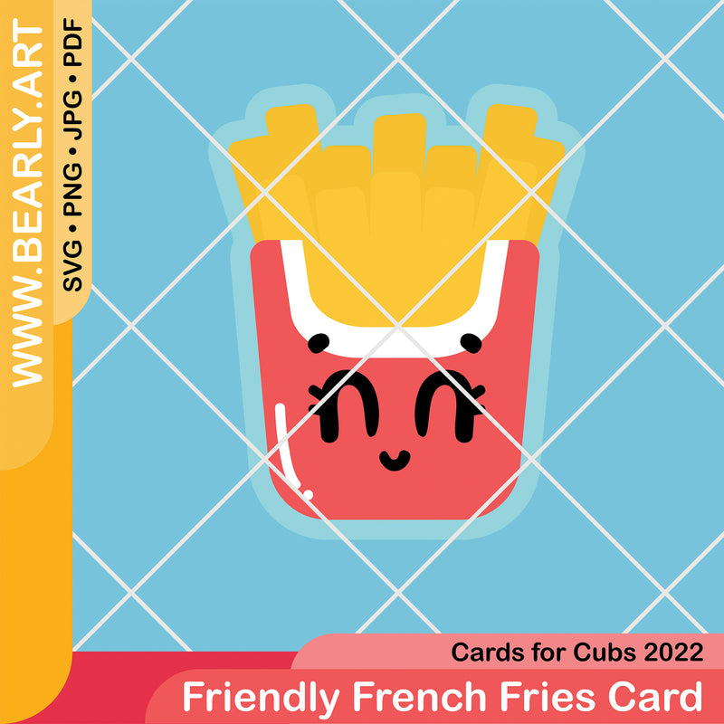 Cards For Cubs - Friendly French Fries Card