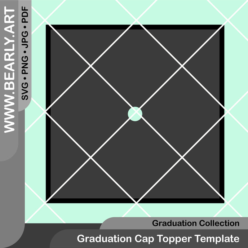 Graduation Cap Topper Template