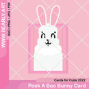 Cards For Cubs - Bunny Peek A Boo Card