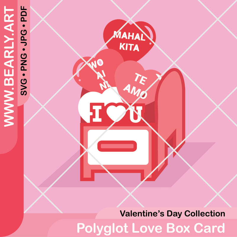 Polyglot Love Box Card