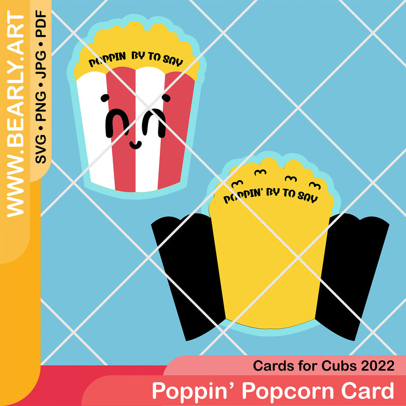 Cards For Cubs - Poppin' Popcorn Card