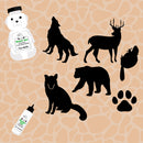 Silhouette Animal Shapes Set