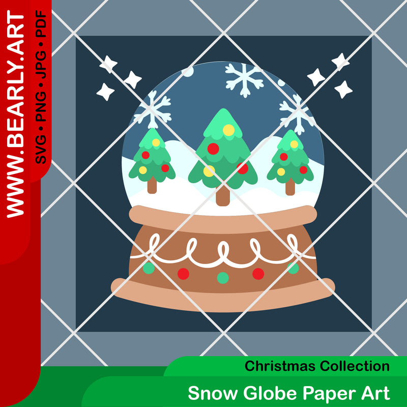 Snow Globe Paper Art