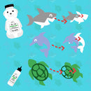 Under Water Layered Card