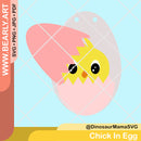 Chick In Egg from @DinosaurMamaSVG