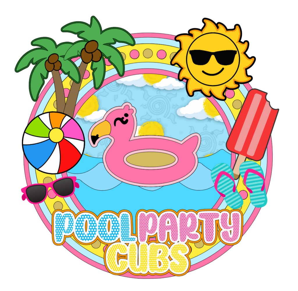 Pool Party Cubs - Cake Topper from @SofisCorner_Crafts