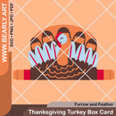 Thanksgiving Turkey Box Card from @FurrowAndFeather