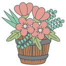 Flower Barrel Planter