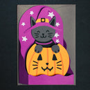 Halloween Kitty Box Card from @FurrowandFeather