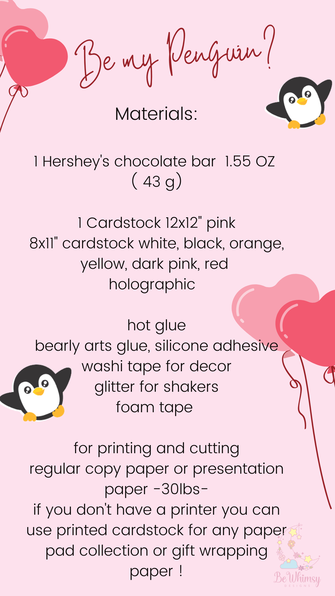 Valentine's Day Penguin Flipbook from @Be.Whimsy.Designs