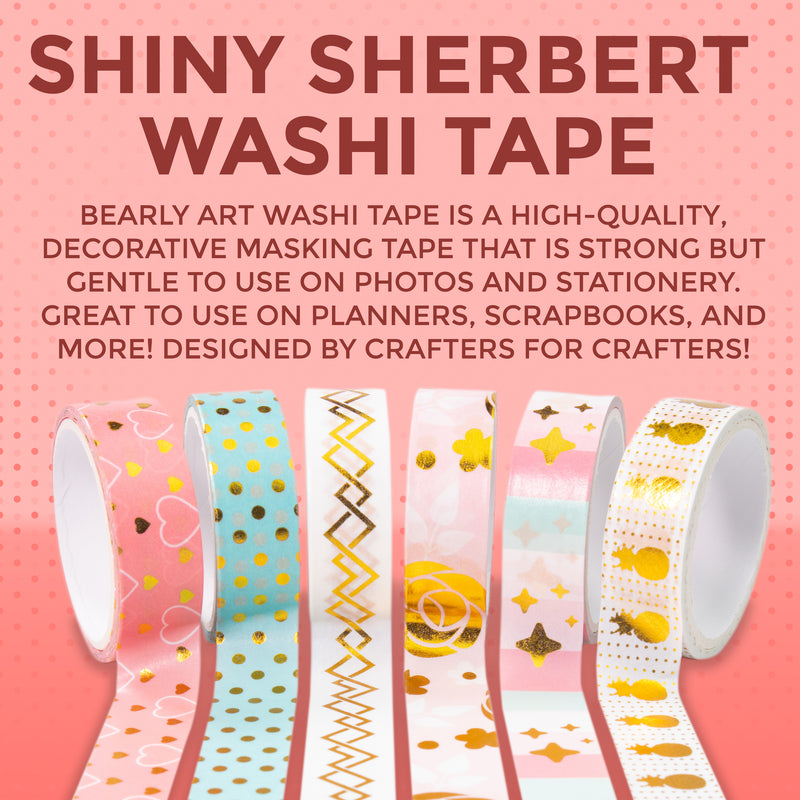 Shiny Sherbet (6 Pack Washi Tape)